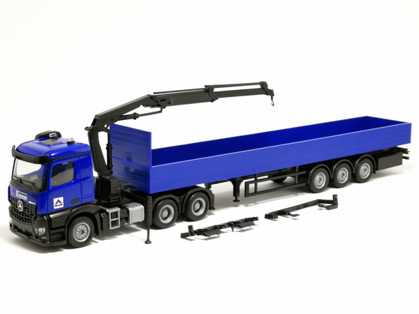 HER960038 - MERCEDES BENZ Arocs 6x4 with crane and trailer 3 axles HOCH TIEF - 1