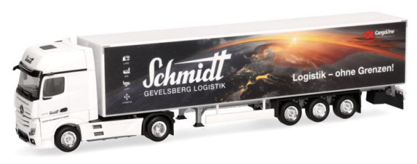 HER959704 - MERCEDES BENZ Actros 2018 L 4x2 with SCHMIDT GEVELSBERG 3-axle trailer - ERDE - 1