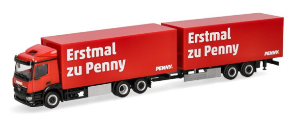 HER320269 - MERCEDES BENZ Classicspace 6x2 with box body and 2-axle trailer PENNY - 1