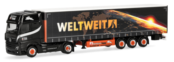 HER320023 - MERCEDES BENZ Actros L 2018 4x2 with 3-axle trailer FERNTRANS HAAS - 1