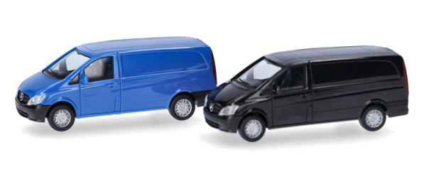 HER014229 - MERCEDES BENZ Vito W639 facelift 2010 blue and black - 2 pieces to assemble - 1