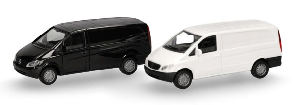 HER014243 - MERCEDES BENZ Vito W639 2003 white and black - 2 parts to assemble - 1