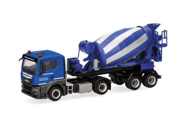 HER320375 - MAN TGS TN 4x2 with 2-axle concrete mixer MARTIN BLAUR - 1