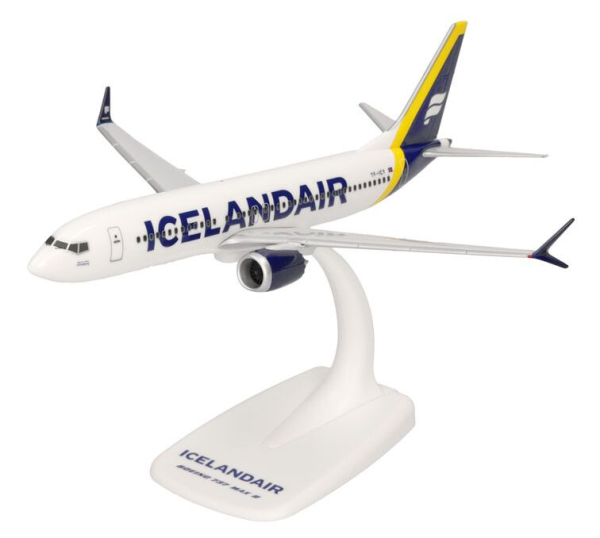 HER614641 - BOEING 737 Max 8 Icelandair Latrabjarg with yellow stripe - 1