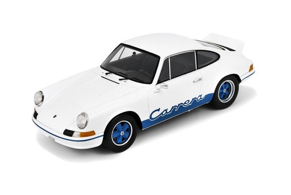 SCH18U00062 - PORSCHE 911 2.7 RS 1972 model in white and blue - 1