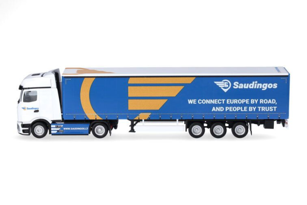 HER320924 - MERCEDES BENZ Actros L ProCab 4x2 with 3-axle SAUDINGOS trailer - 1