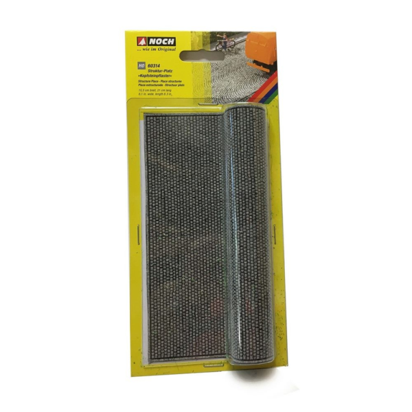 NOC60314 - Structured square, paved 15.5 cm wide, 21 cm long - 1