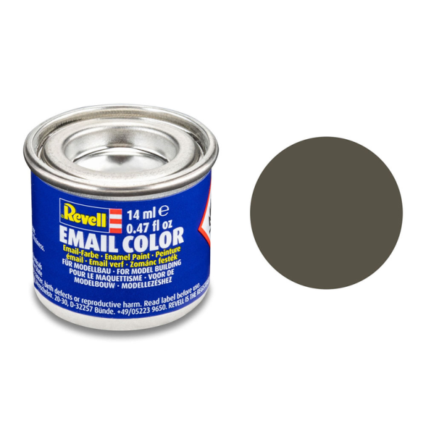 REV32146 - Matte olive green enamel paint 14ml - 1