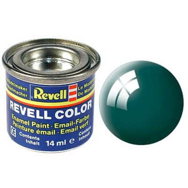 REV32162 - Dark glossy green enamel paint 14ml - 1