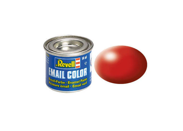 REV32330 - Carmine red satin enamel paint 14ml - 1