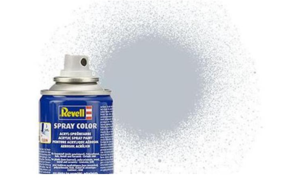 REV34199 - Acrylic spray paint glossy metallic aluminum gray 100ml - 1