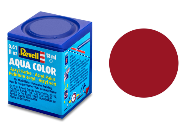 REV36136 - Acrylic paint Carmine red matt 18ml pot - 1