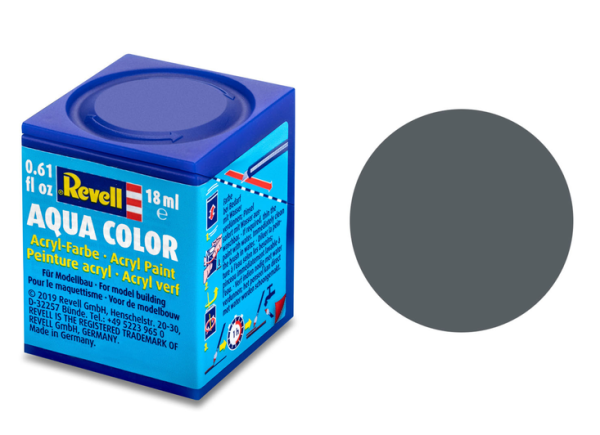 REV36177 - Matt basalt gray acrylic paint 18 ml - 1