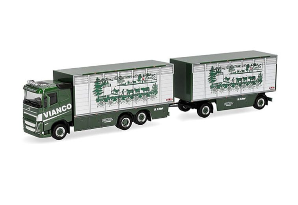 HER320832 - VOLVO FH FD 6x2 livestock transporter with VIANCO 1+1-axle trailer - 1