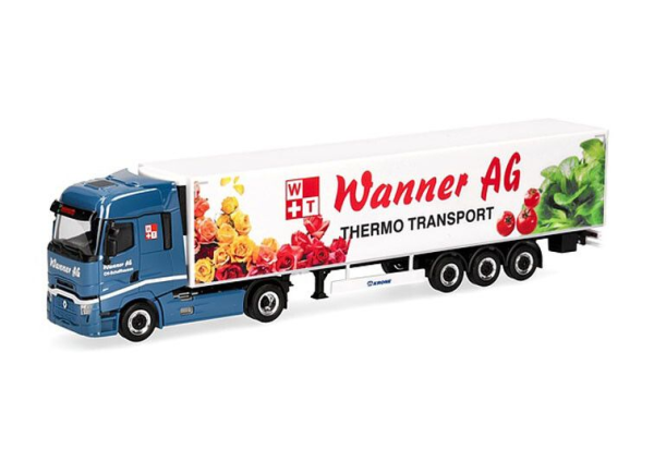 HER321242 - RENAULT T 4x2 with 3-axle refrigerated trailer by WANNER AG - 1