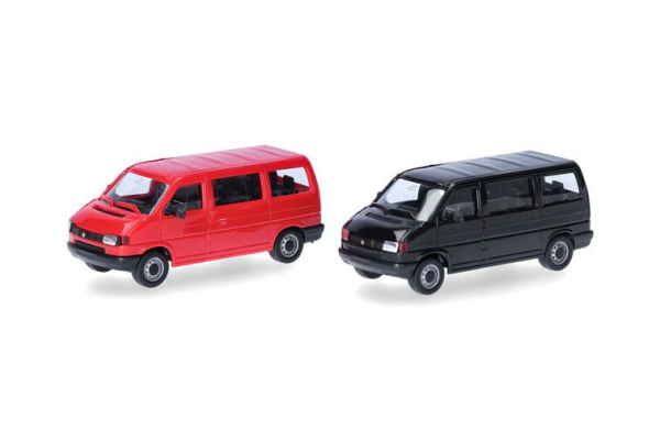 HER012805-003 - VOLKSWAGEN T4 red and black – 2-piece model to assemble - 1