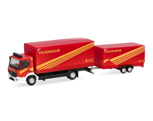 HER321266 - MERCEDES BENZ Atego 2013 with 2-axle fire service trailer, GW Logistik - 1