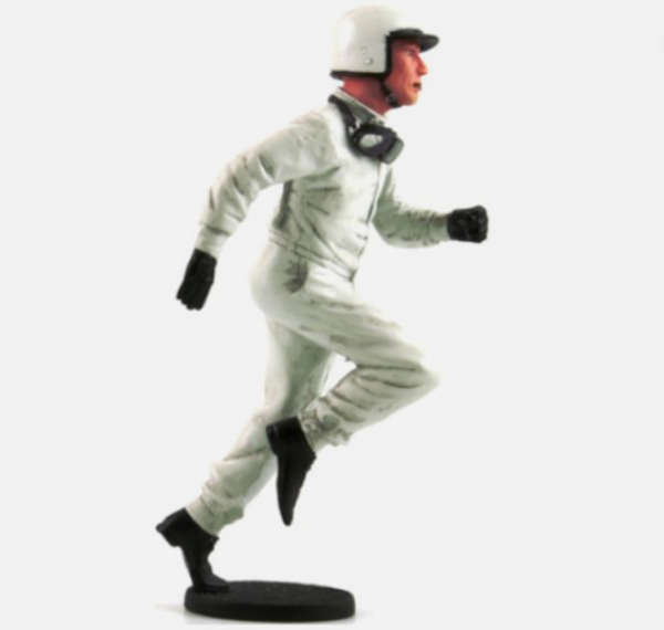 FLM118053-D1 - FIGURINE: Driver Jim on the starting grid, white helmet - 1