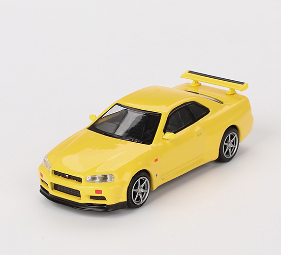 MGT00762-R - NISSAN Skyline GT-R R34 VSPEC Lightning Yellow 1999 RHD - 1