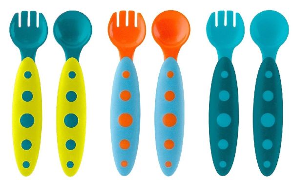 TB10129 - 6 place settings Blue; orange and green - 1
