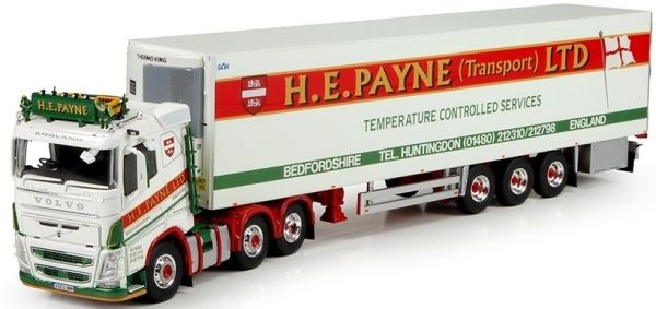 TEK71135 - VOLVO FH04 6x2 with HE PAYNE 3-axle refrigerated trailer - 1