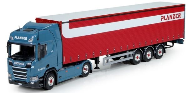 TEK73376 - SCANIA R Highline 4x2 with semi-trailer 3 Axles Planzer - 1