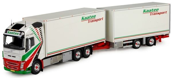 TEK73896 - VOLVO FH04 6x2 rigid box with trailer transport Kaatee - 1