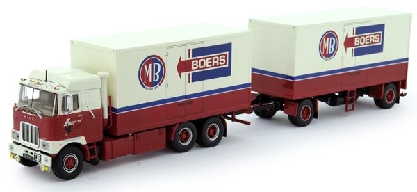 TEK76339 - MACK F700 6x4 rigid box with trailer transports BOERS - 1