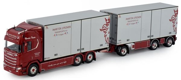TEK80986 - SCANIA Next Generation R-serie Highline 6x2 rigid box with trailer Transports MARTIN STEINER - 1