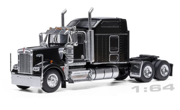 IXO64TR014B - KENWORTH W900 Sleeper Cab 6x4 1990 Black - 1