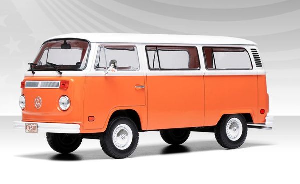 IXO-U24RDC002 - VOLKSWAGEN Bus 1974 Orange and White - 1