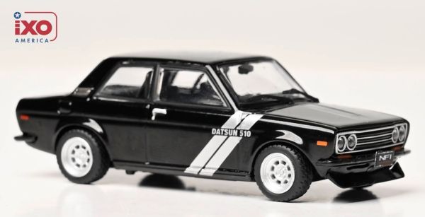 IXO-U64RDC005-JC - DATSUN 510 1971 – Black and Silver – Blister pack - 1