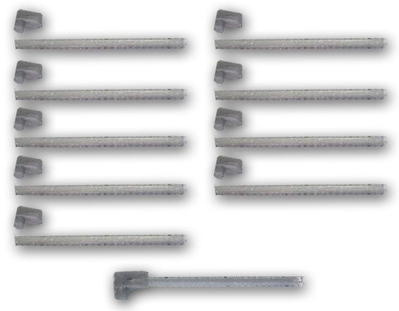 UM154 - Deluxe gray turnbuckles x10 for UM150 and UM151 pairing - 1