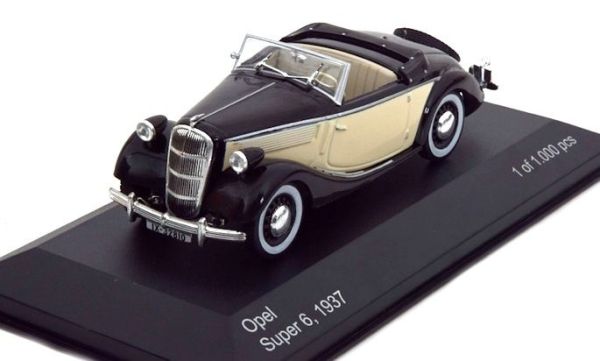 WBX104 - OPEL Super 6 1937 convertible black door white - 1