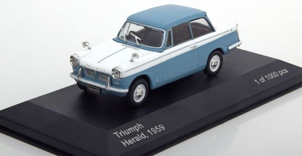WBX119 - TRIUMPH Herald 1959 blue and white - 1