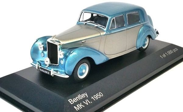 WBX185 - BENTLEY MK VI RHD 1950 blue and grey - 1
