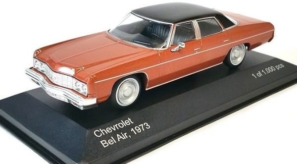 WBX187 - CHEVROLET Bel Air 1973 pink metal roof black - 1