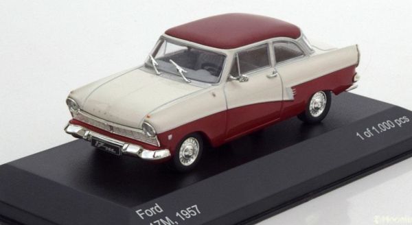 WBX190 - FORD Taunus 17m (P2) 1957 white and red - 1
