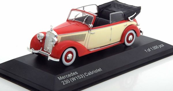WBX224 - MERCEDES BENZ 230 (W153) convertible 1939 red and white - 1