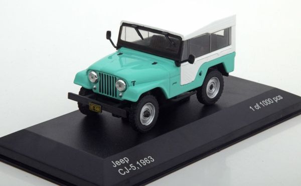 WBX234 - JEEP CJ-5 1963 green cap white - 1