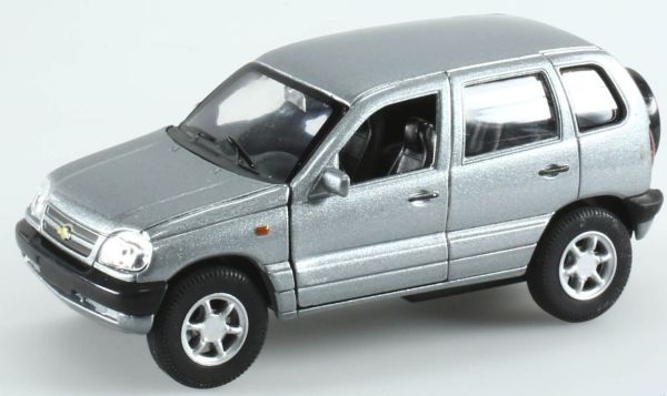 WEL11360 - CHEVROLET Niva 4x4 grey pull back action toys - 1