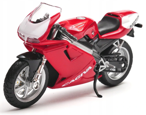 WELCA19660PW - Motobike CAGIVA Mito 125 red and white - 1