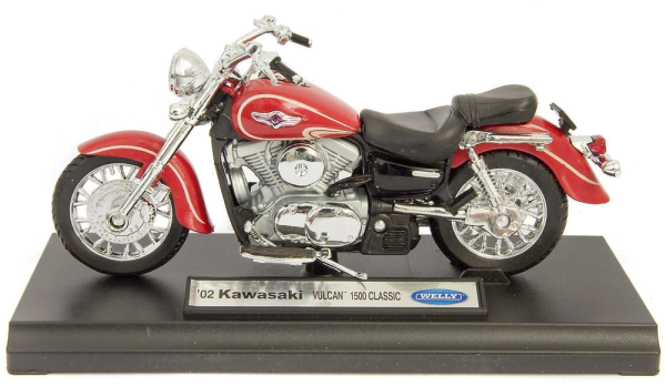WELK19660PWC - Motorbike KAWASAKI Vulcan 1500 2002 Classic red - 1