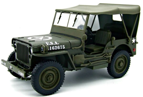 WEL18055H-W - JEEP WILLYS US Army 1944 closed cover - 1
