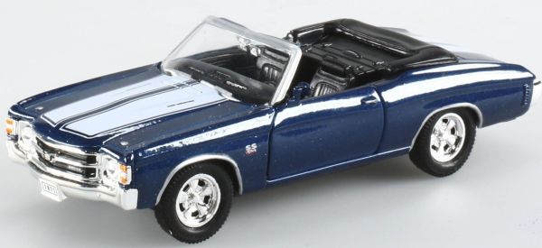 WEL18684 - CHEVROLET Chevette SS 454 convertible blue pull back action toys - 1