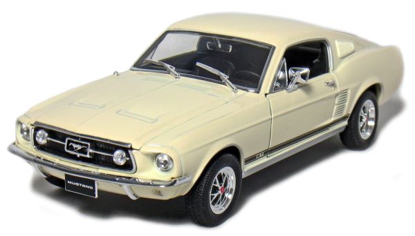 WEL22522WB - FORD Mustang GT 1967 white - 1