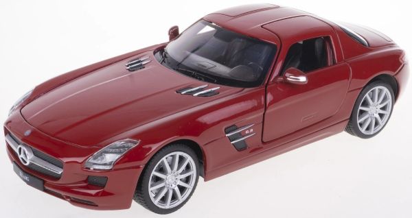 WEL24025W - MERCEDES BENZ SLG AMG 6.3 2010 burgundy - 1