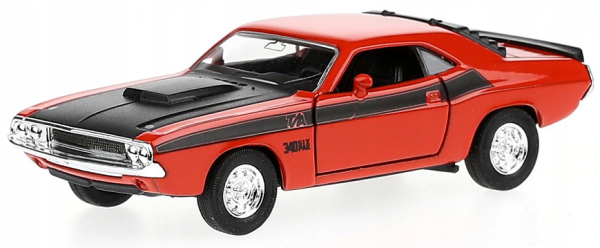 WELDO49720W - DODGE Challenger T/A 1970 dark orange black bonnet friction model - 1
