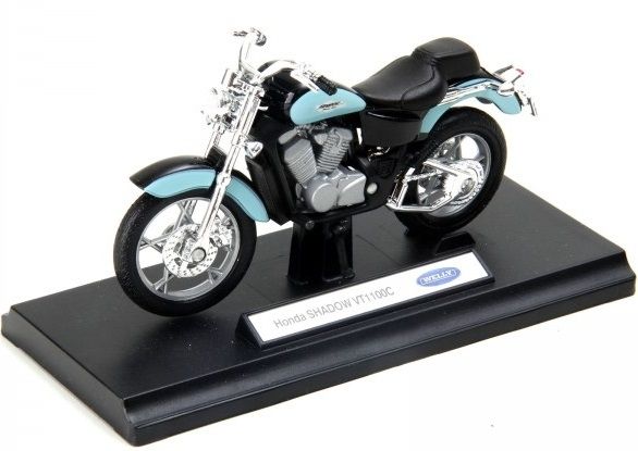 WELH19660PWJ - Motorcycle HONDA Shadow VT1100c blue and black - 1