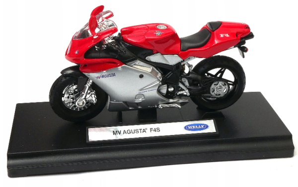WELMV19660PWB - Motorbike MV Agusta F4S red and silver - 1